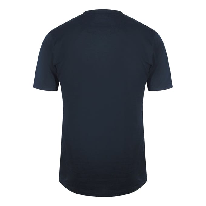 Cavalli Class Tiger Floral Logo Marineblauw T-shirt