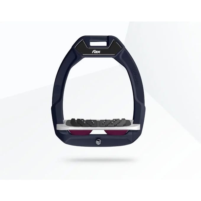 Veiligheidsezel stijgbeugels Ingebogen Ultra Grip Rood/Grijs/Pruim Flex-On Safe-On