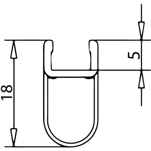 Kermi Raya replacement sealing strip 6034392