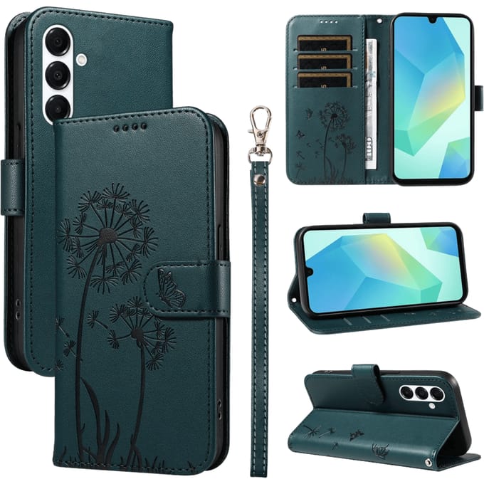 Comfycase Samsung A26 5G / A16 5G Dandelion Bookcase Hoesje Blauw
