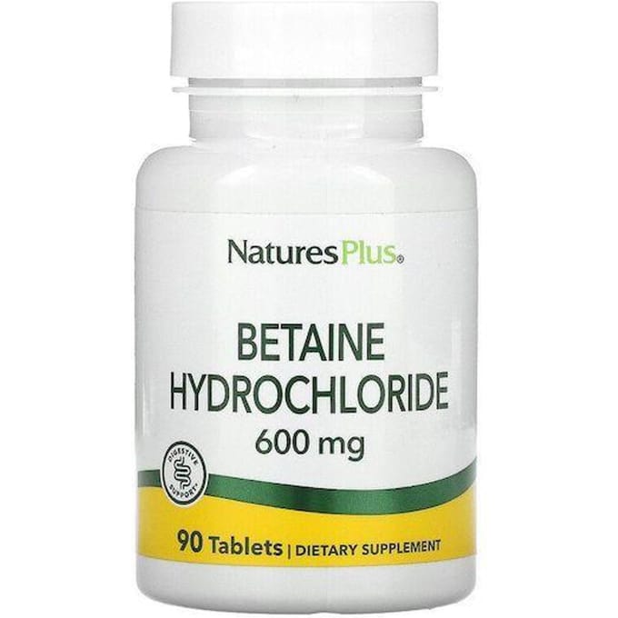 Nature's Plus- Betaïnehydrochloride, 600 mg, 90 tabletten