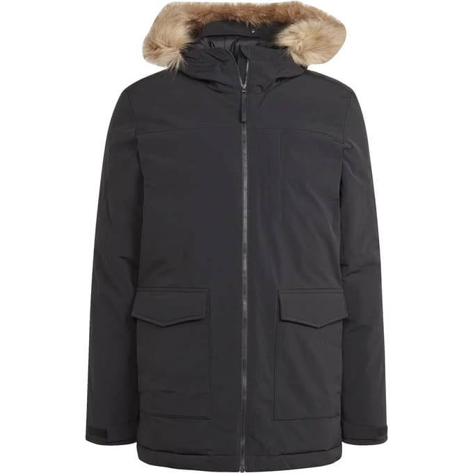 Parka met capuchon en nepbont adidas