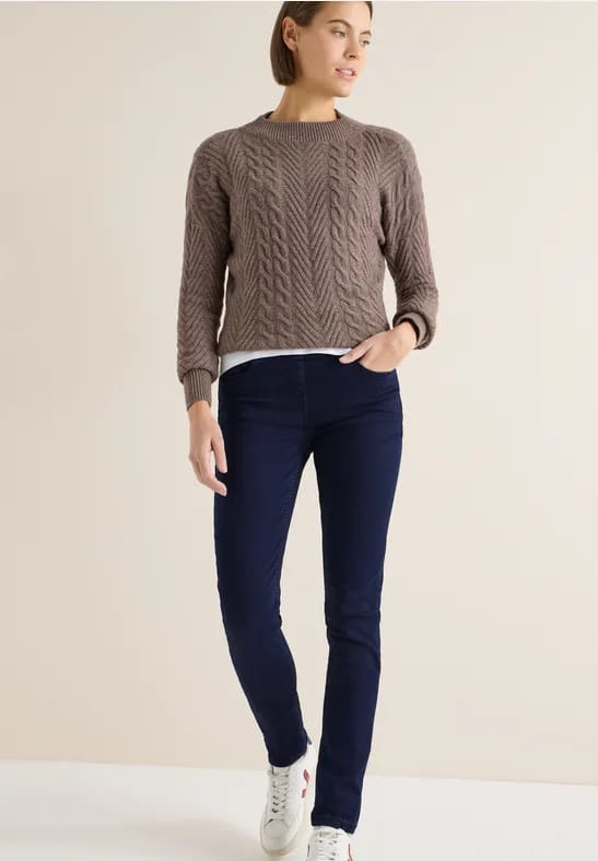Jeans met elastische tailleband