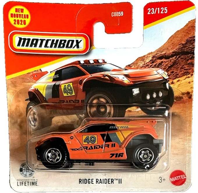 MATCHBOX RIDGE RAIDER II 716 ORANGE 23/125 METAL (1:64)