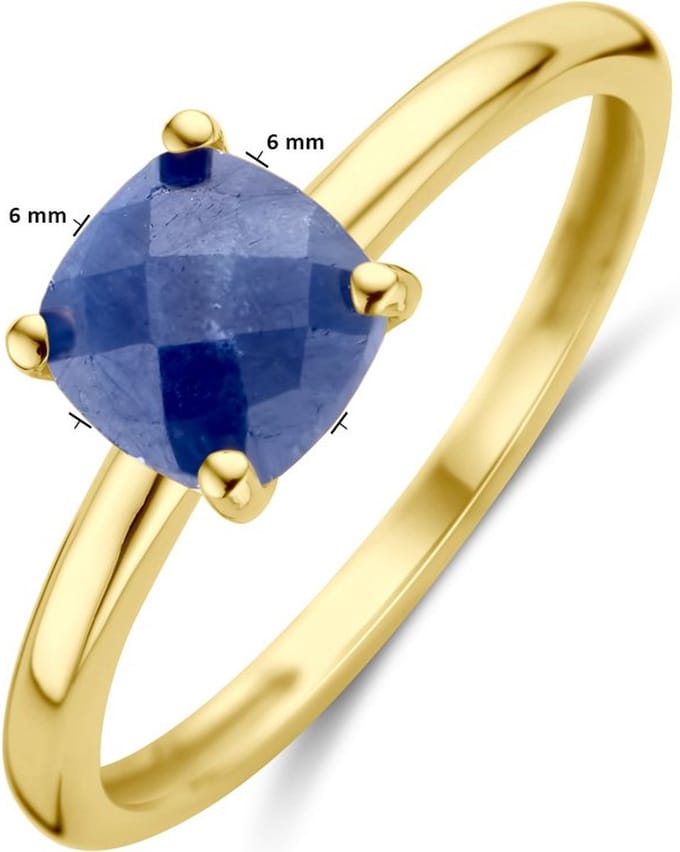14K Geelgoud Ring Saffier 4030563