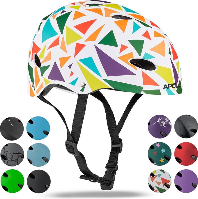 Apollo Verstelbare Fietshelm Skatehelm met ontwerp