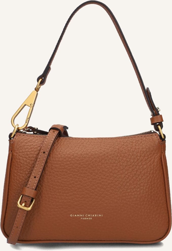 Gianni Chiarini Brooke 8750 Schoudertassen Dames - Cognac - Maat ONESIZE