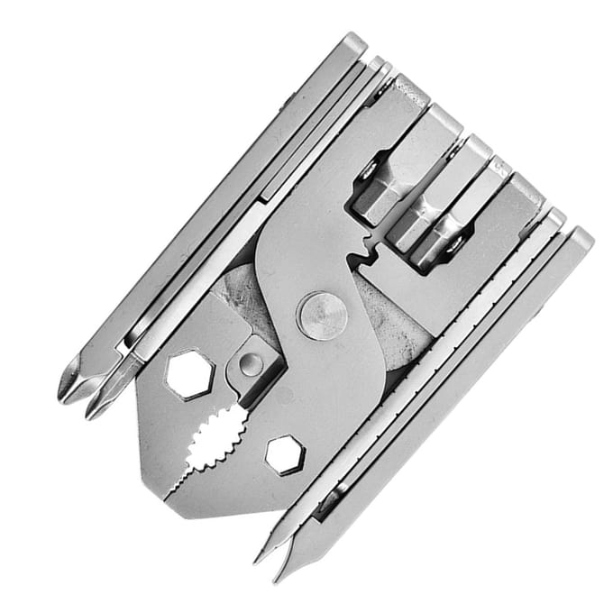 25 in 1 Opvouwbare Tang Roestvrij Staal Multifunctioneel Compacte Tang Schroevendraaier Multi Tool voor Thuis Buiten white