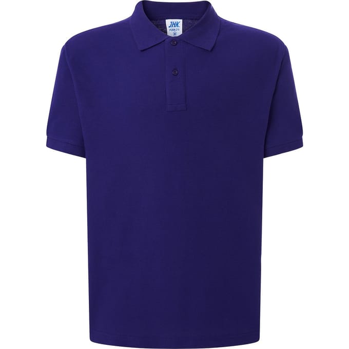 JHK Heren Pique Regular Poloshirt (Paars)
