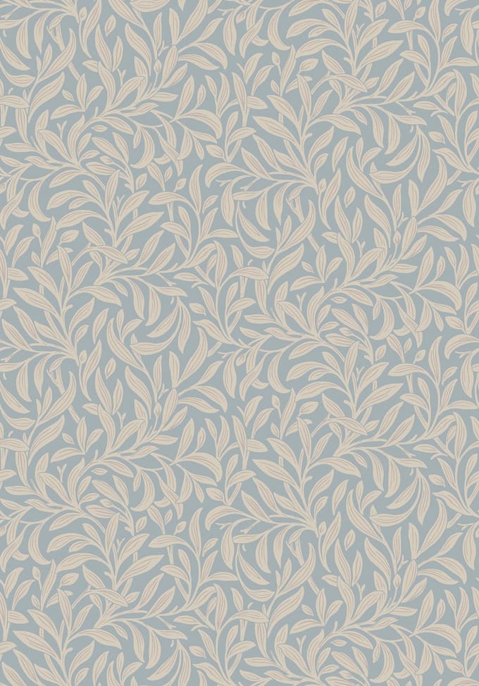 Boråstapeter Vliesbehang 4831 - New Heritage - Botanisch Blauw - 53cm x 10.05m