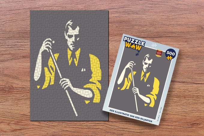 Puzzel Een illustratie van een biljarter - Legpuzzel - Puzzel 500 stukjes