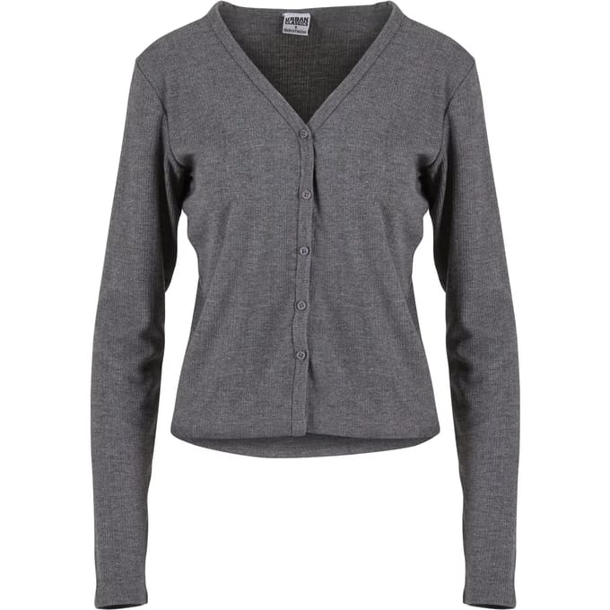 Urban Classics - Rib Cardigan - L - Grijs