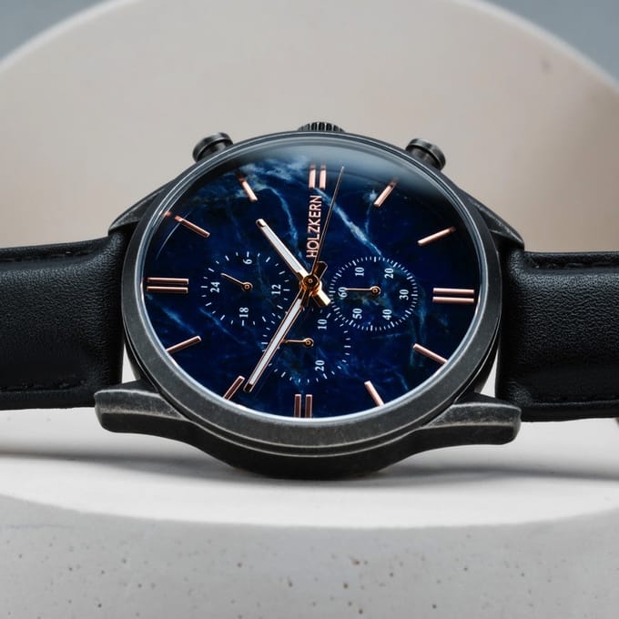 Holzkern Horloge Gifted (Sodaliet & Zwart)