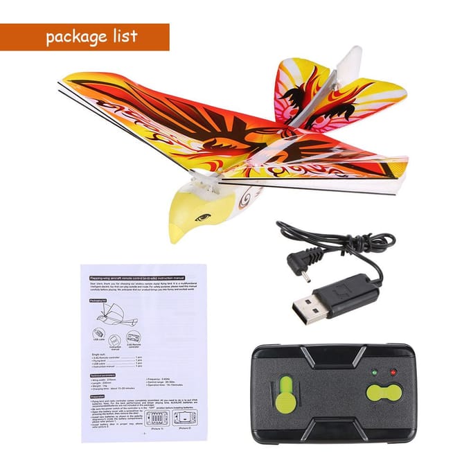 TECHBOY 98083+ 2.4GHz Afstandsbediening Authentieke E-Bird Vlinder Vliegende Vogel RC Speelgoed