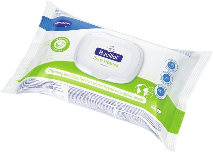 Hartmann - Desinfectiedoekjes - Bacillol Zero Tissues - 100 stuks