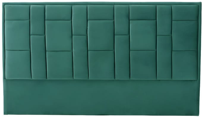 Vente-unique Hoofdeinde HERMINE - Fluweel - 140cm - Groen