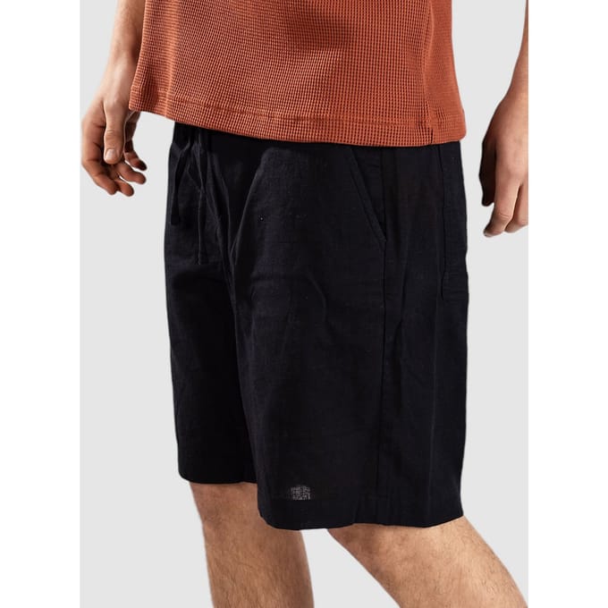 Anerkjendt Aklt James Cot/Linen Ela Korte Broek zwart
