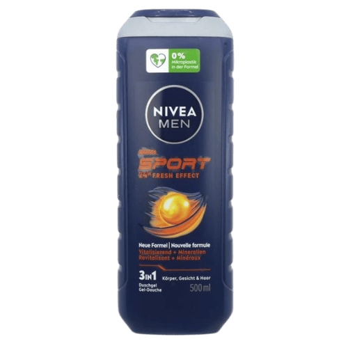 NIVEA Men Shampoo & Shower gel 3in1 For Men Sport 500 ml
