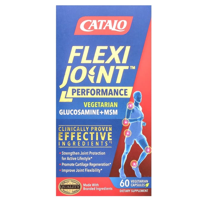 CATALO, FlexiJoint Performance, Glucosamine et MSM, 60 capsules végétales