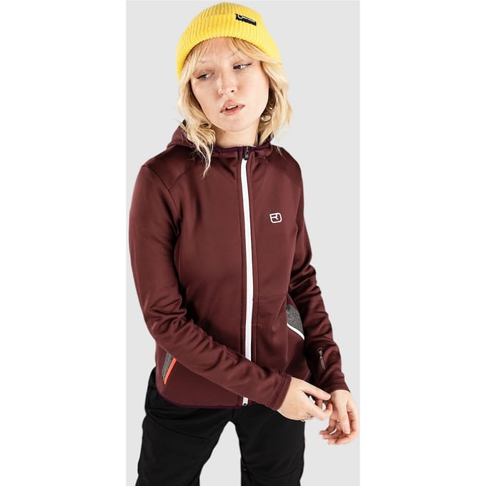 Ortovox Hooded Fleece Jas rood