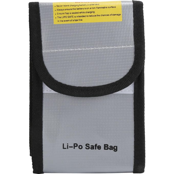Li-Po Safe Bag Draagbare brandwerende waterdichte documenten Geld waardevolle spullen opbergtas gray