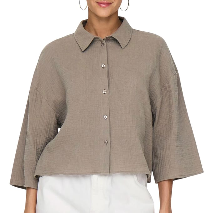 JDY Theis Life 3/4 Cropped Blouse Dames - Maat L