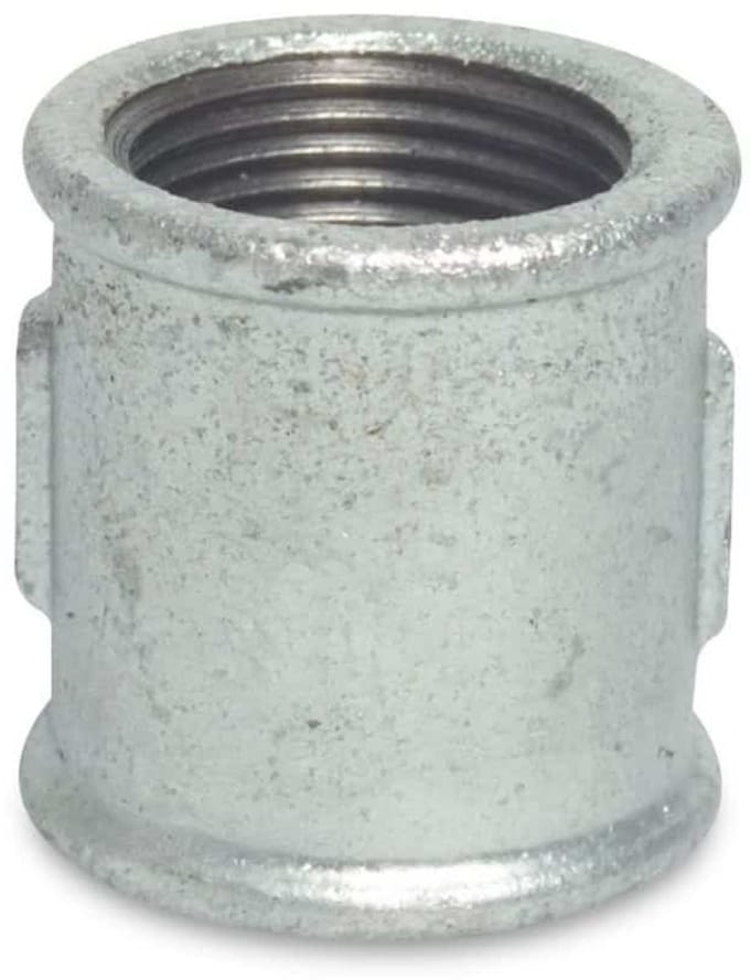 Tempergietmof 3/8 Binnendraad - Verzinkt