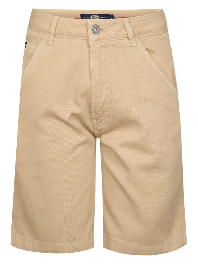 Petrol Industries - Jongens Twill chino short Comond - Bruin - Maat 104