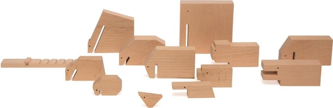 IKONIC - Houten Dieren - blank hout - design Floris Hovers