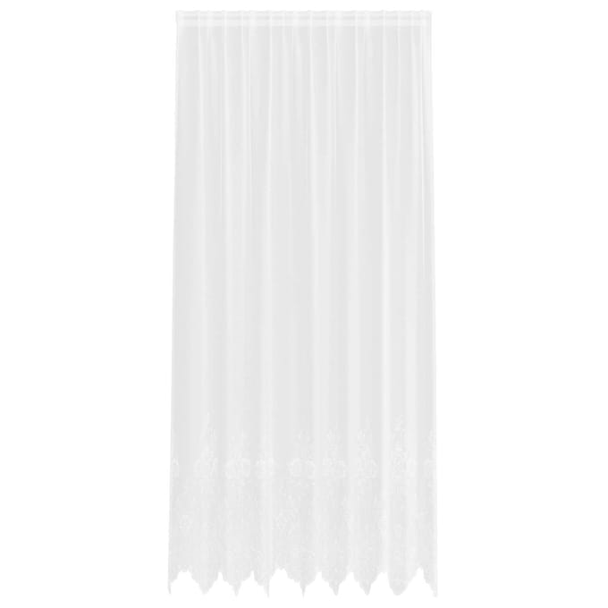 vidaXL Kantgordijn Wit 260x200cm Polyester