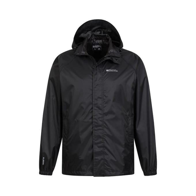 Mountain Warehouse Heren Pakka II Waterdichte Jas (Zwart)