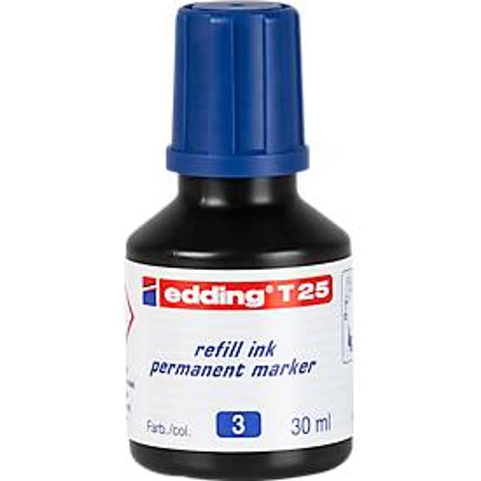 Navul-inkt edding T25 (druppeldosering), blauw
