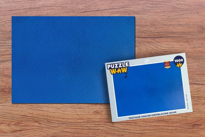 Puzzel Muur - Verf - Blauw - Legpuzzel - Puzzel 1000 stukjes volwassenen
