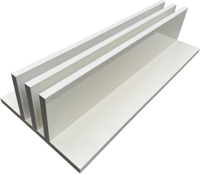 NORTH Afdekplaat Houder Pooltafel Hoogglans Wit (Voor 2 Tops)