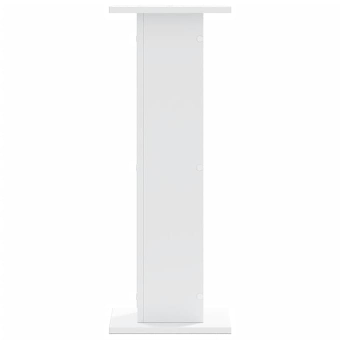 vidaXL - Speakerstandaards - 2 - st - 30x30x80 - cm - bewerkt - hout - wit