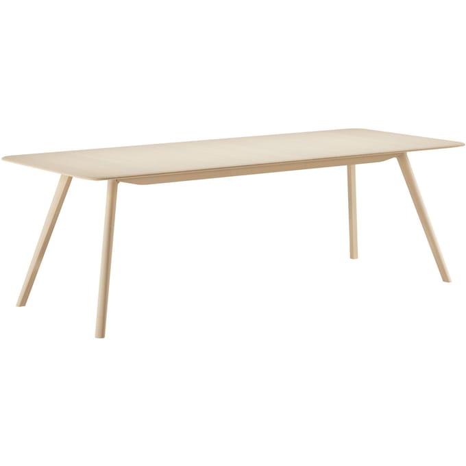 Objekte unserer Tage MEYER Verlengbare tafel - essen gewaxt/wit gepigmenteerd - met een inlegplank