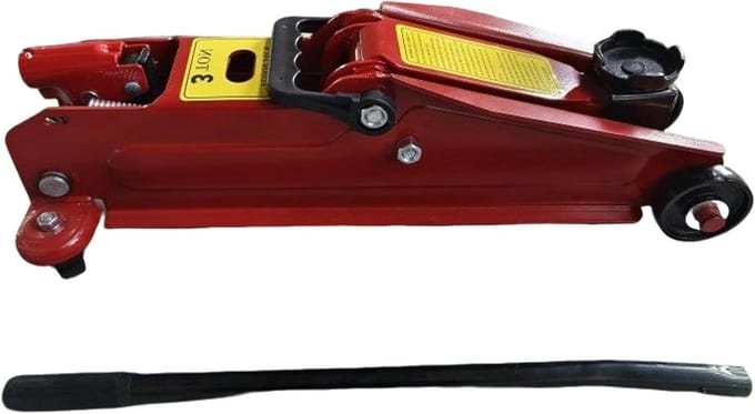 Autokrik - Hydraulische lift - Auto reparatie - Robuuste constructie - 3 ton capaciteit - Rood