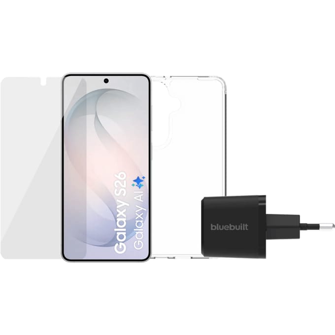 Samsung Galaxy S26 256GB Wit 5G + Compleet Accessoirepakket