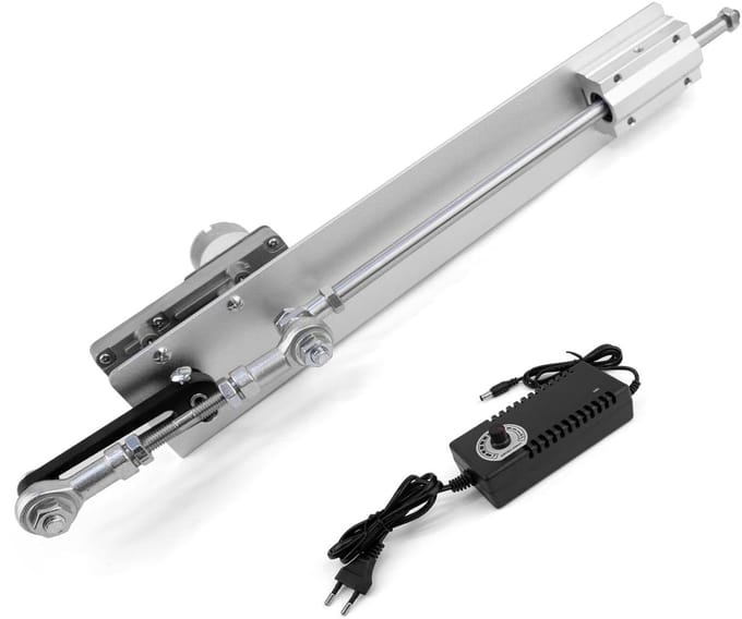 Lineaire Actuator - Telescopische Motor - Precisie Beweging - Verstelbare Slag - 3-15 cm - Zilver