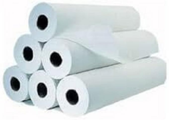 6x Grote Rol Onderzoekstafelpapier 57m - Voorgesneden op 40 cm - 2-laags Cellulose