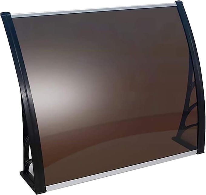 Deur Luifel - Overkapping Voordeur - Bescherming tegen Weer - UV-Gestabiliseerd Polycarbonaat - 60x120cm - Transparant