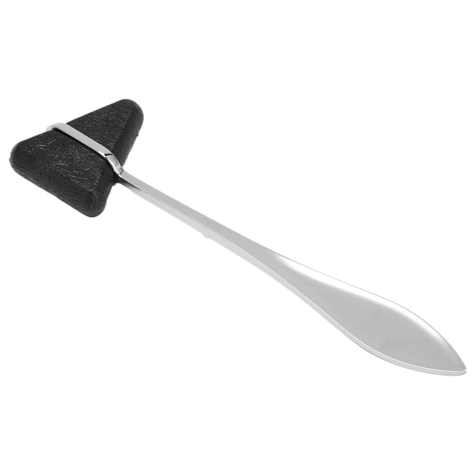 Neurologische Percussie Massage Hamer Driehoekig Vormgegeven Zinklegering Handheld Diagnostische Massager white