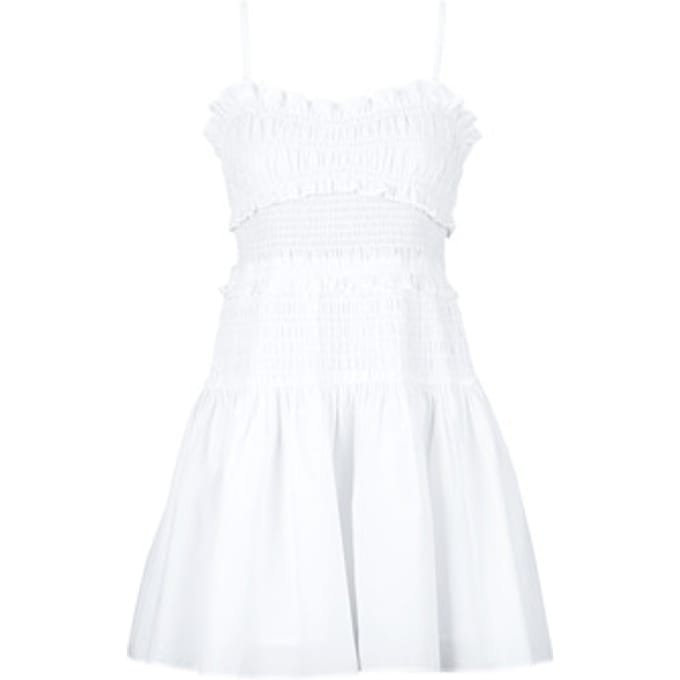 Korte Jurk MICHAEL Michael Kors POPLIN SMOCKED MINI DRESS