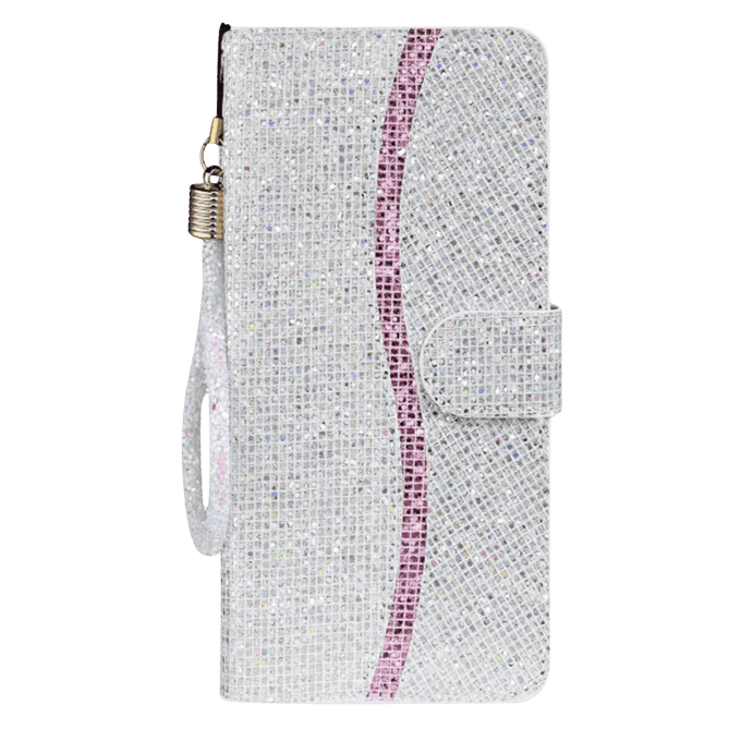 Mocaa  Samsung Galaxy S20 Ultra  Shimmer and Shine Bookcase Hoesje Zilver