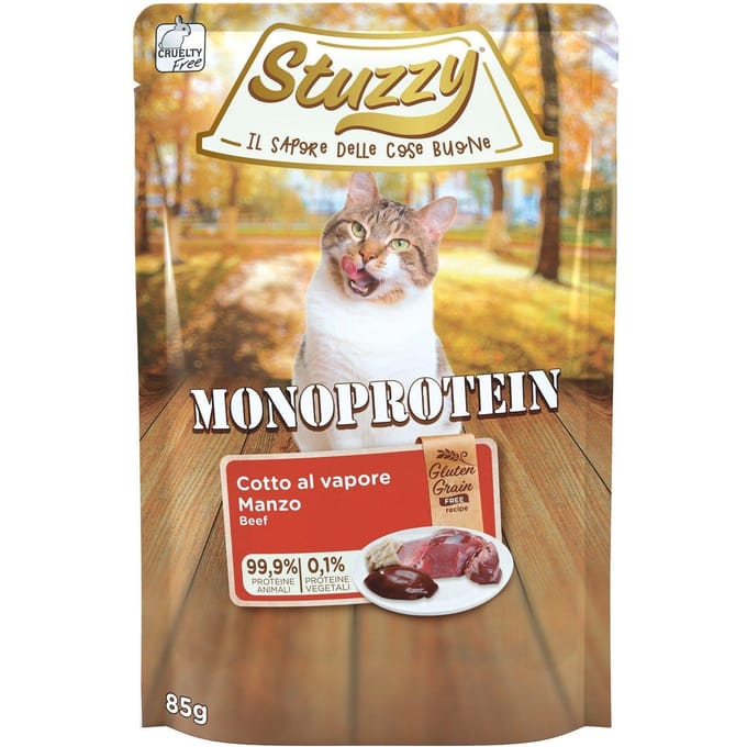Stuzzy - Kattenvoer - Rund - Graan vrij - Volledig Natvoer - 16 x 85 gram