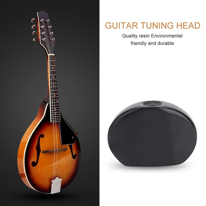 Gitaar Stemmechaniek Knoppen Vervangingsonderdelen Kop Instrument Accessoire (#3) black