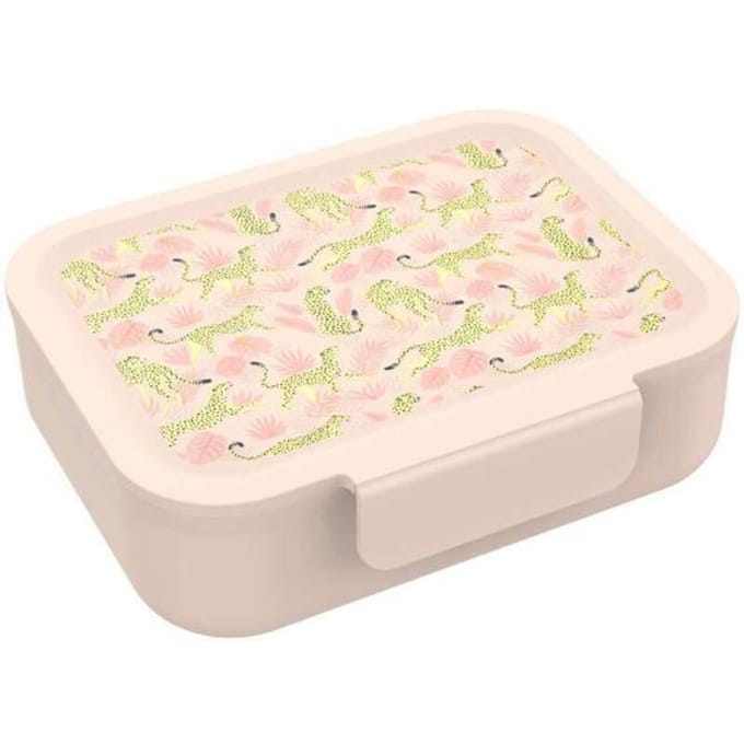 Euromic LUNCH BUDDIES Leopard lunch box w/clip & divider