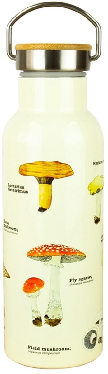Gift Republic Waterfles - Paddenstoelen