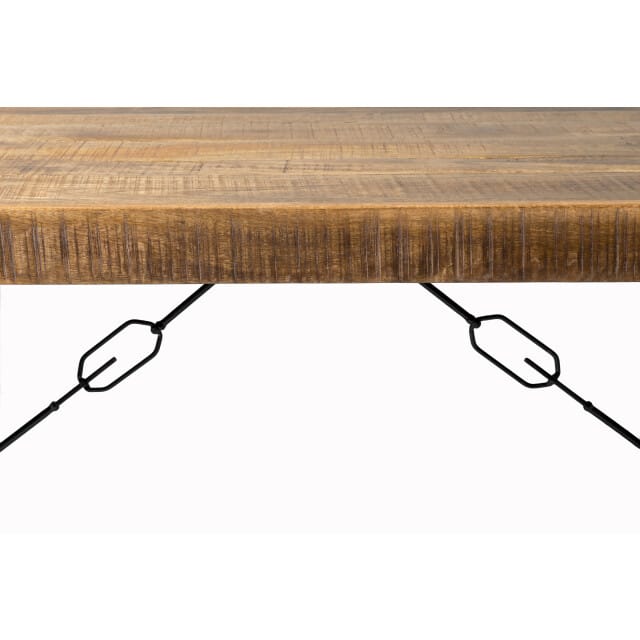 Livingfurn eetkamertafel nairobi u-pot mango hout 140x80 cm -