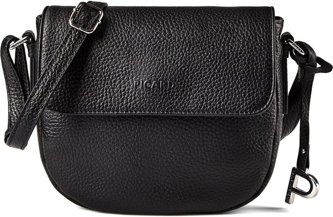 Picard Pure Crossbody tas Leder 19 cm - Dames - schwarz